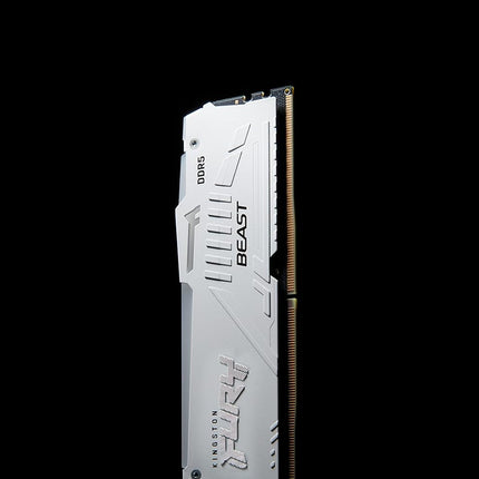 Kingston Fury Beast White RGB 32GB (2x16GB) 5600MT/s CL36 DDR5 Expo DIMM | Infrared Syncing | Fury CTRL Software | Overclocking | Plug N Play | AMD Expo | Kit of 2 | KF556C36BWEAK2-32