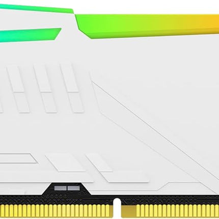 Kingston Fury Beast White RGB Expo 32GB 6000MT/s DDR5 CL30 DIMM Desktop Gaming Memory Kit of 2 - KF560C30BWEAK2-32