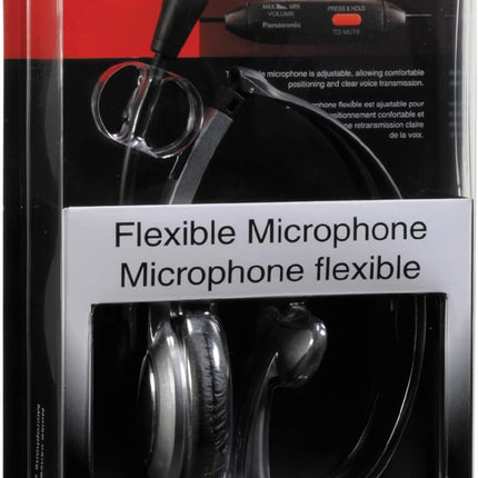 Panasonic KXTCA430S Comfort-Fit Foldable Headset with 2.5mm Jack, Silver