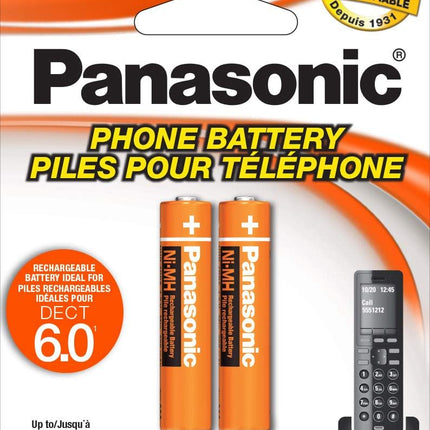 Panasonic Genuine HHR-4DPA/4B AAA NiMH Rechargeable Batteries for DECT Cordless Phones, in Child Resistant, Standards Based Packaging