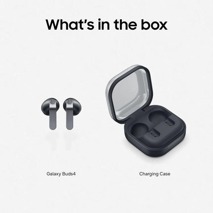 Samsung Galaxy Buds4, (CAD Version & Warranty) - New Fit, Hi-Res Audio, Adaptive ANC, AI Assistant