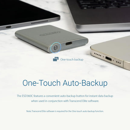 Transcend , External Solild State Drive, Portable SSD, Compatible w/iPhone 4K ProRes, Up to 2000 MB/s,Type C