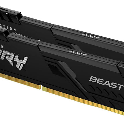 Kingston FURY Beast 32 Go (2x16 Go) 3600 MHz DDR4 CL18 Kit de 2 barrettes de mémoire pour ordinateur de bureau KF436C18BBK2/32