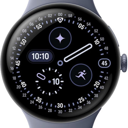 Google Pixel Watch 4 (41mm) - Android Smartwatch with Heart Rate and Sleep Tracking - 30-Hour Battery - Fitness Tracking - Google AI - Polished Silver Aluminum Case - LTE