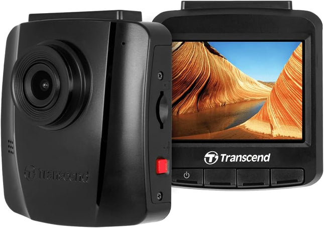 Transcend DrivePro 110 Car Video Recorder Dash Cam Full HD 1080p/30FPS 64GB Micro SD Card Included