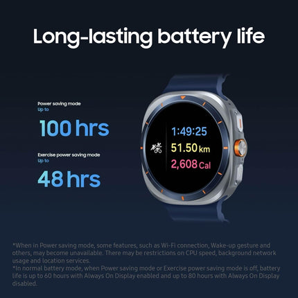 Samsung Galaxy Watch Ultra Smartwatch - 2025 Version, 47mm, LTE (CAD Version & Warranty) - Durable Titanium Casing, Cushion Design, Quick Button, AI-Powered Health Monitoring