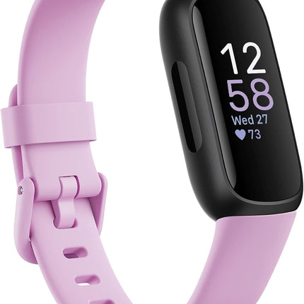Google Fitbit Inspire 3 Health and Fitness Tracker with Stress Management, Workout Intensity, Sleep Tracking, 24/7 Heart Rate and More, One Size (S and L Bands Included)