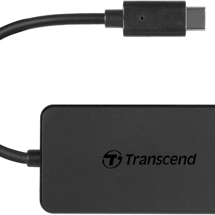 Transcend HUB 4-Port HUB, Type C, 4-Port USB 3.0, Compatible with iPhone, iPad, Mac, Flash Drive - TS-HUB2C
