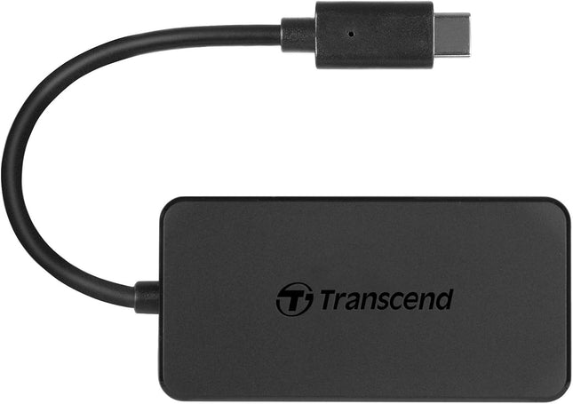 Transcend HUB 4-Port HUB, Type C, 4-Port USB 3.0, Compatible with iPhone, iPad, Mac, Flash Drive - TS-HUB2C
