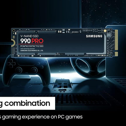 SAMSUNG 990 PRO SSD PCIe Gen4 NVMe M.2 Internal Solid State Hard Drive,Upto 7,450MB/s,Fast Speed for Gaming,Heat Control,Direct Storage&Memory Expansion