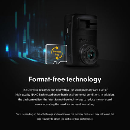 Transcend 1440P Dash Cam Front with 64GB Micro SD Card, 2K QHD Dash Camera for Cars, Dashcam with Super Night Vision/Wi-Fi/WDR/G-Sensor/Exclusive App/High-Sensitivity Image Sensor, Support 512GB Max