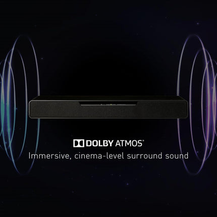 Panasonic SCHTB01 SoundSlayer Dolby Atmos Soundbar with Built-in Subwoofer and PC Speakers, Black