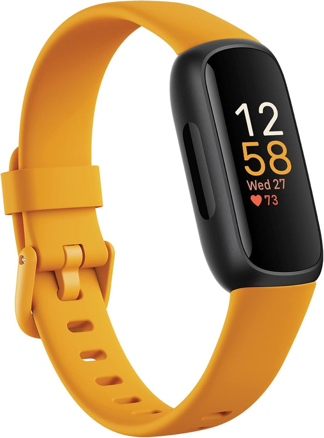 Google Fitbit Inspire 3 Health and Fitness Tracker with Stress Management, Workout Intensity, Sleep Tracking, 24/7 Heart Rate and More, One Size (S and L Bands Included)