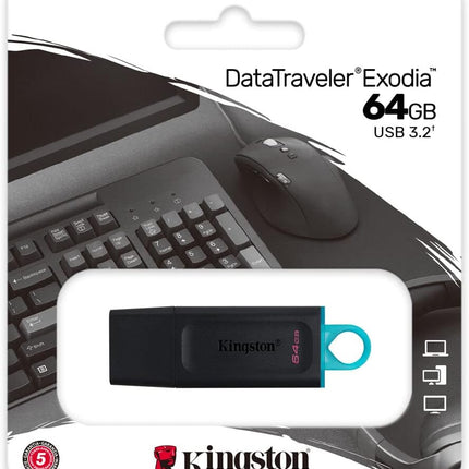 Kingston DataTraveler Exodia USB Flash Drive | USB 3.2 Gen 1 Speed
