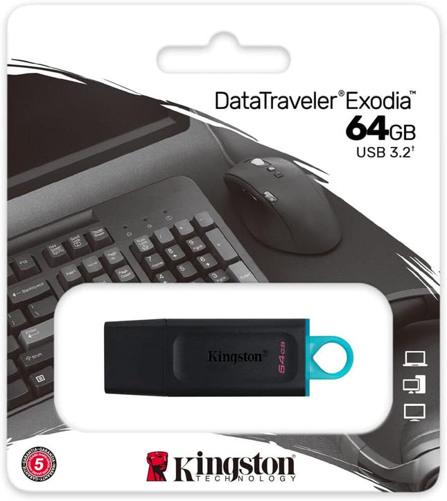Kingston DataTraveler Exodia USB Flash Drive | USB 3.2 Gen 1 Speed | Multi Pack