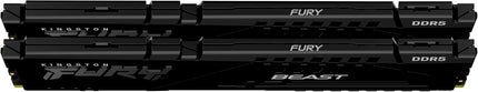 Kingston Fury Beast 16GB (2x8GB) 5600MT/s DDR5 CL36 Desktop Memory Kit of 2 | AMD Expo | Plug N Play | KF556C36BBEK2-16