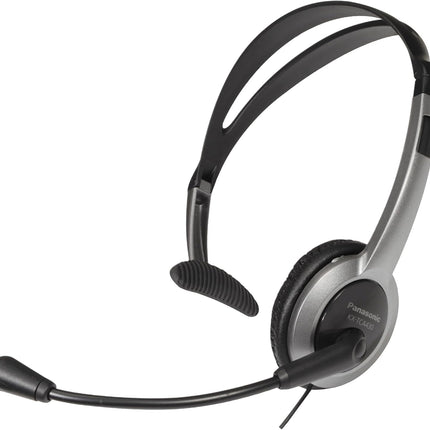 Panasonic KXTCA430S Comfort-Fit Foldable Headset with 2.5mm Jack, Silver