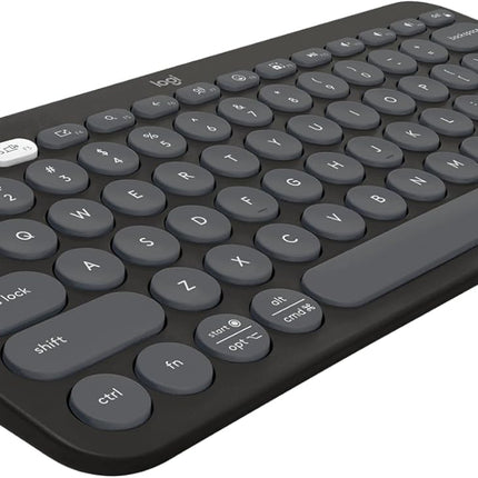 Logitech Pebble Keys 2 K380s, Multi-Device Bluetooth Wireless Keyboard with Customizable Shortcuts, Slim and Portable, Easy-Switch for Windows, macOS, iPadOS, Android, Chrome OS