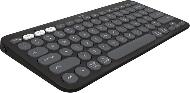 Logitech Pebble Keys 2 K380s, Multi-Device Bluetooth Wireless Keyboard with Customizable Shortcuts, Slim and Portable, Easy-Switch for Windows, macOS, iPadOS, Android, Chrome OS