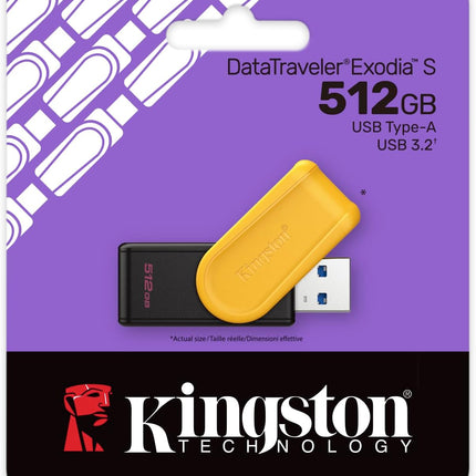 Kingston DataTraveler Exodia S USB Flash Drive | USB 3.2 Gen 1 Speed | Swivel Cap Design