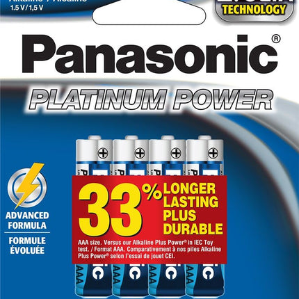 Panasonic Energy Corporation Platinum Power Alkaline Batteries