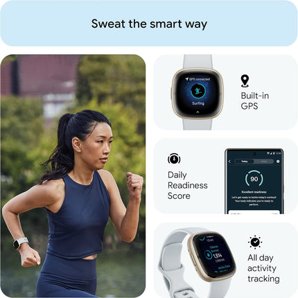Google Fitbit Sense 2 Advanced Health and Fitness Smartwatch with Tools To Manage Stress and Sleep, Ecg App, Spo2, 24/7 Heart Rate and Gps, One Size (S and L Bands Included)