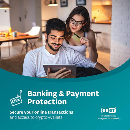 ESET Home Security Premium | Antivirus | 2025 Edition | 3 Devices | 1 Year| Password Manager | Privacy Protection | Ransomware | Anti-Theft | Standard Retail Packaging [PC/Mac/Android]