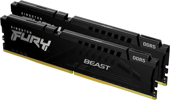Kingston FURY Beast 32GB (2x16GB) 6000MT/s DDR5 CL30 Desktop Memory | AMD EXPO | Kit of 2 | KF560C30BBEK2-32