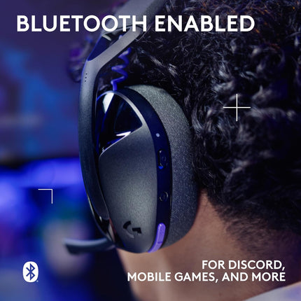 Logitech G321 Lightspeed Wireless Bluetooth Gaming Headset, Dynamic Comfort and fit, 16 kHz Boom mic, 20+ hrs Battery, PC, PS4, PS5, Nintendo Switch, Mobile