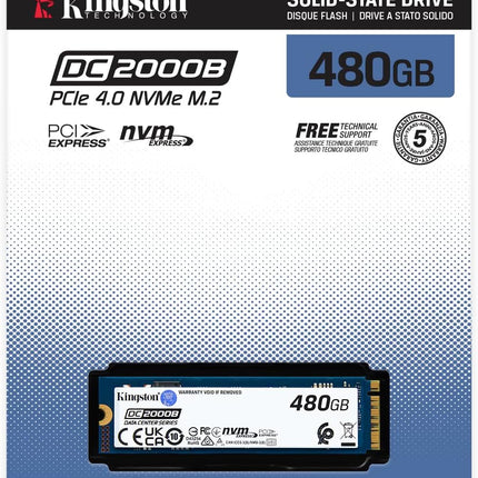 Kingston Data Center DC2000B PCIe 4.0 NVMe M.2 2280 Enterprise SSD - SEDC2000BM8