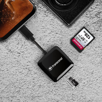 Transcend USB 3.2 Gen 1 USB Type-C Multifunctional Card Reader TS-RDC3, Black