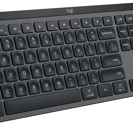 Logitech MX Keys S Wireless Keyboard, Low Profile, Fluid Precise Quiet Typing, Programmable Keys, Backlighting, Bluetooth, USB C Rechargeable, for Windows PC, Linux, Chrome, Mac