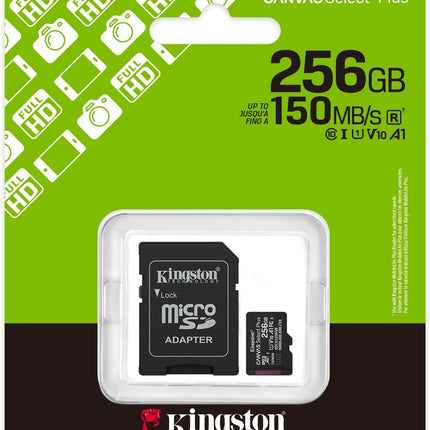 Kingston Canvas Select Plus microSD Card | Up to 100MB/s | Class 10, UHS-I, U1, V10, A1