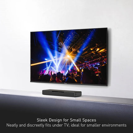 Panasonic SCHTB01 SoundSlayer Dolby Atmos Soundbar with Built-in Subwoofer and PC Speakers, Black