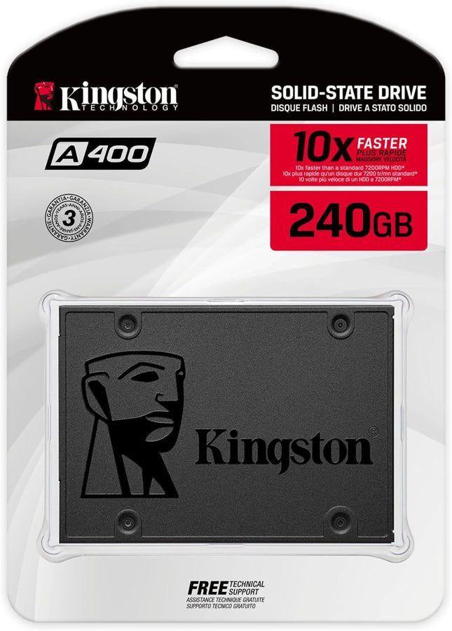 Kingston A400 SATA 3 2.5 inch Internal SSD SA400S37 - HDD Replacement for Increase Performance