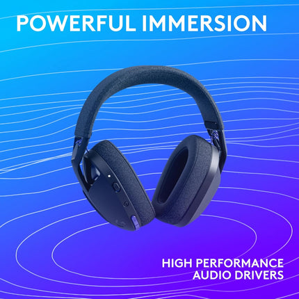 Logitech G321 Lightspeed Wireless Bluetooth Gaming Headset, Dynamic Comfort and fit, 16 kHz Boom mic, 20+ hrs Battery, PC, PS4, PS5, Nintendo Switch, Mobile