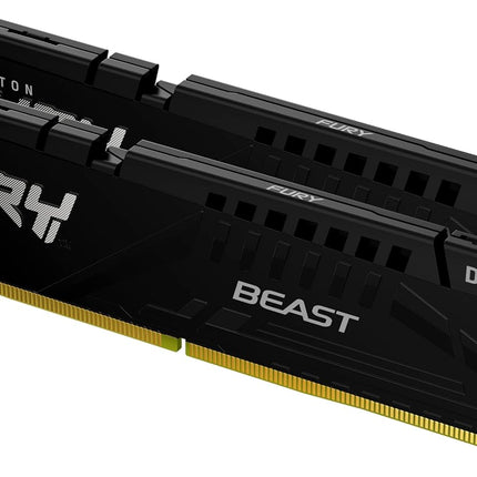 Kingston Fury Beast 32GB (2x16GB) 5600MT/s DDR5 CL36 Desktop Memory Kit of 2 | AMD Expo | Plug N Play | KF556C36BBEK2-32