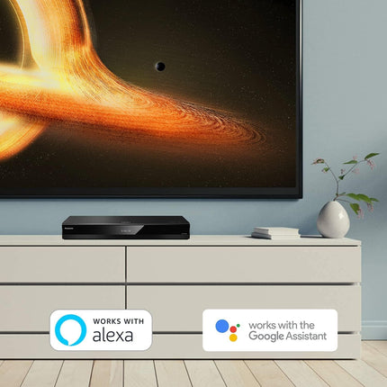 Lecteur Blu-ray Ultra HD Panasonic DPUB820K avec Dolby Vision, audio haute résolution, assistance vocale, noir