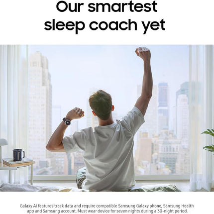 Samsung Galaxy Watch8 Classic Smartwatch, 46mm, Black, Bluetooth (CAD Version & Warranty) - AI Assistant (Gemini), Sleep Coaching, Fitness Tracking