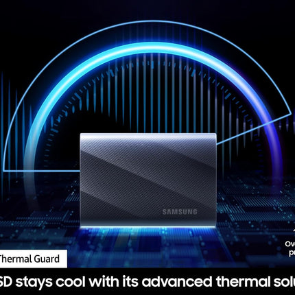 SAMSUNG T9 Portable SSD, USB 3.2 Gen. 2x2, Black, Upto 2000MB/s Read Speed [Canada Version]