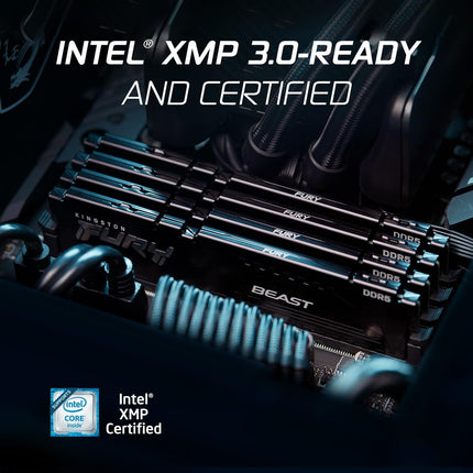 Kingston FURY Beast 32GB (2x16GB) 6000MT/s DDR5 CL30 Desktop Memory | AMD EXPO | Kit of 2 | KF560C30BBEK2-32