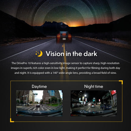 Transcend 1440P Dash Cam Front with 64GB Micro SD Card, 2K QHD Dash Camera for Cars, Dashcam with Super Night Vision/Wi-Fi/WDR/G-Sensor/Exclusive App/High-Sensitivity Image Sensor, Support 512GB Max