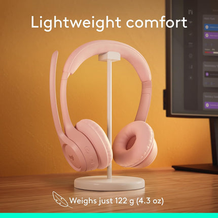 Logitech Zone 300 Wireless Bluetooth Headset with Noise-Canceling Microphone, Compatible with Windows, Mac, Chrome, Linux, iOS, iPadOS, Android