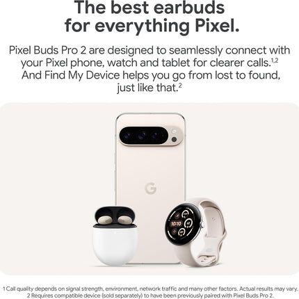 Google Pixel Buds Pro 2 - Noise Canceling Earbuds - Up to 31 Hour Battery Life with Charging Case - Bluetooth Headphones - Compatible with Android