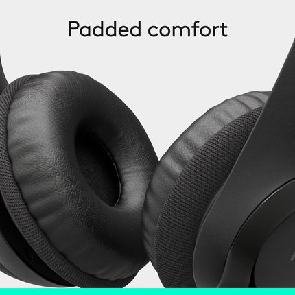 Logitech H390 Wired Headset for PC/Laptop, Stereo Headphones with Noise Cancelling Microphone, USB-A, in-Line Controls, Works with Chromebook