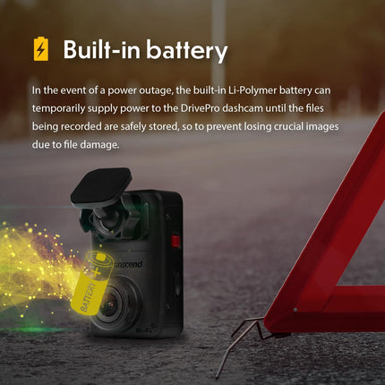 Transcend 1440P Dash Cam Front with 64GB Micro SD Card, 2K QHD Dash Camera for Cars, Dashcam with Super Night Vision/Wi-Fi/WDR/G-Sensor/Exclusive App/High-Sensitivity Image Sensor, Support 512GB Max