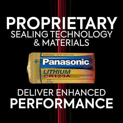 Panasonic CR-2PA/2B 3V Photo Lithium Cylinder 3000mAh Batteries in Child Resistant, Standards Based Packaging