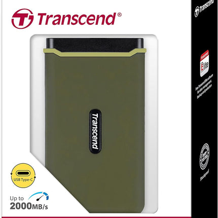 Transcend USB 3.2 Gen 2x2 USB Type-C ESD380C Portable SSD Solid State Drive
