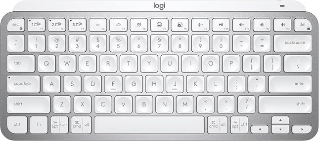 Logitech MX Keys Mini Minimalist Wireless Illuminated Keyboard, Compact, Bluetooth, Backlit, USB-C, Compatible with Apple macOS, iOS, Windows, Linux, Android, Metal Build - Graphite