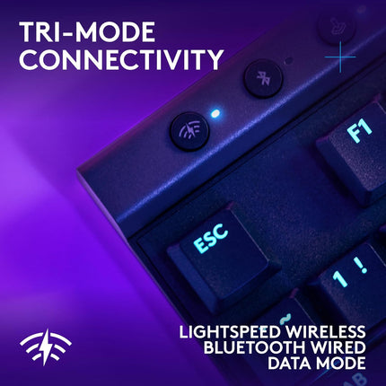 Logitech G515 Lightspeed TKL Low Profile Wireless Gaming Keyboard, LIGHTSYNC RGB, Thin Tenkeyless Design, Double-Shot PBT Keycaps